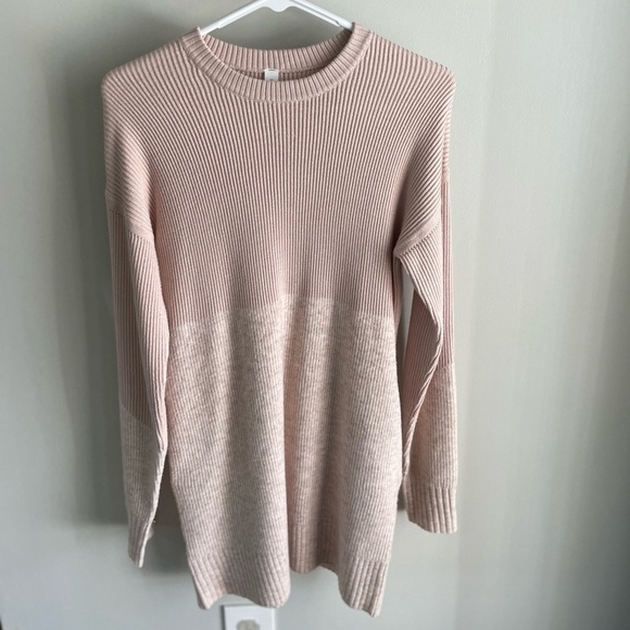 Lululemon Restful Intention Cashmere Wool Blend Sweater Dress - Blush Pink - XS - Picture 7 of 15